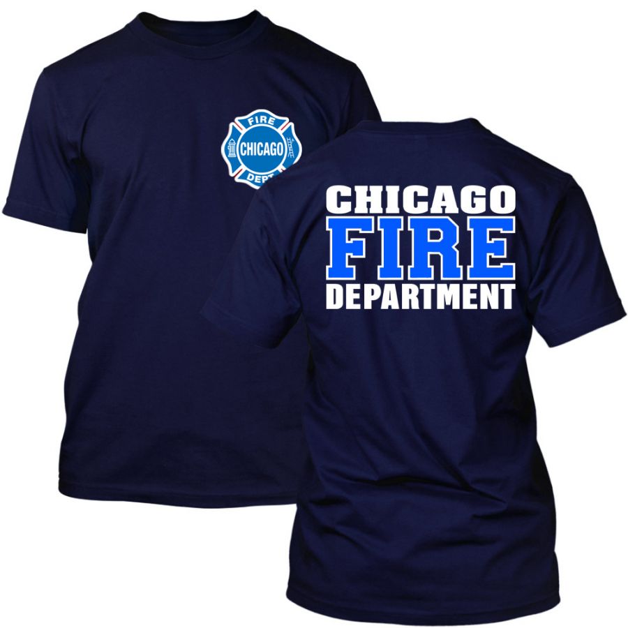 Chicago Fire Dept. - T-Shirt (Blau/Weiß Edition)