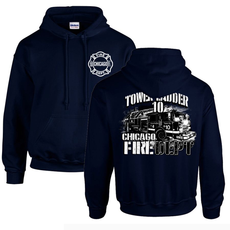 Chicago Fire Dept. - Tower 10 Pullover mit Kapuze