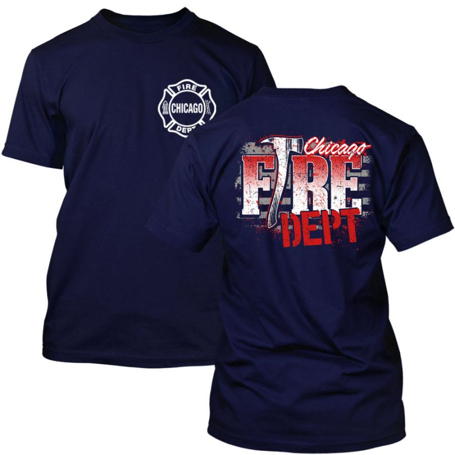 Chicago Fire Dept. - T-Shirt (Axt Design)