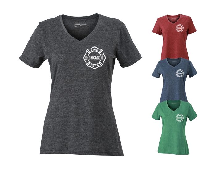 Chicago Fire Dept. - T-Shirt für Frauen (V-Ausschnitt)