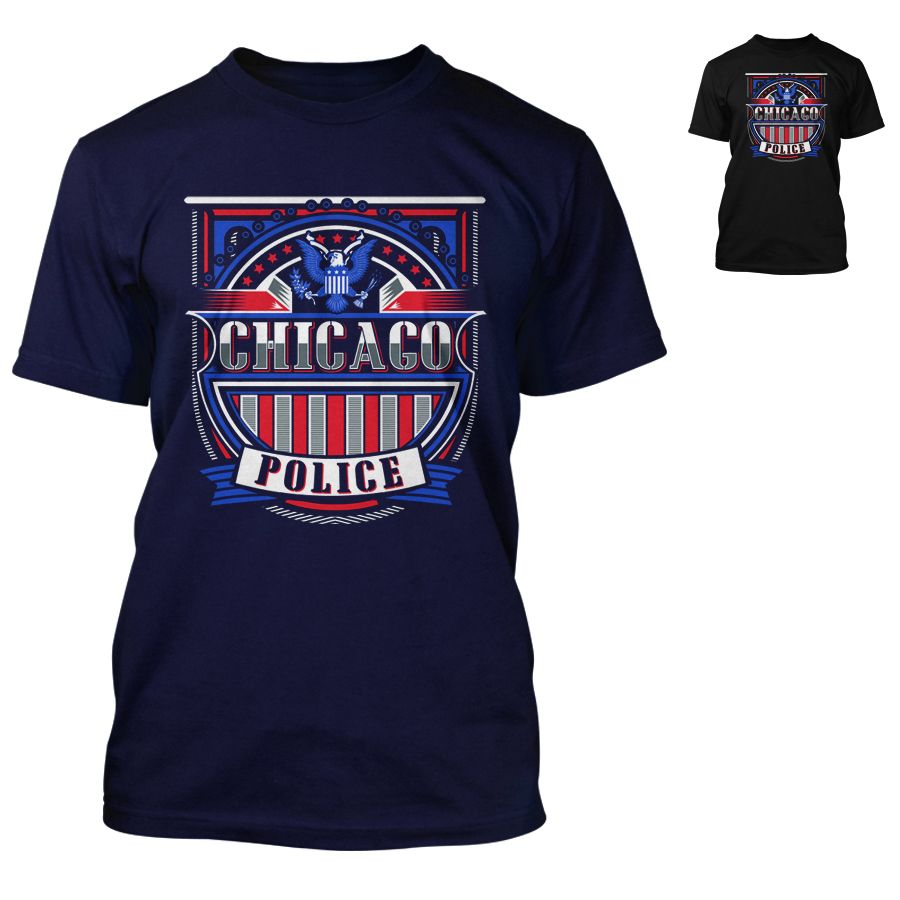 Chicago Police Dept. - T-Shirt in navy oder schwarz