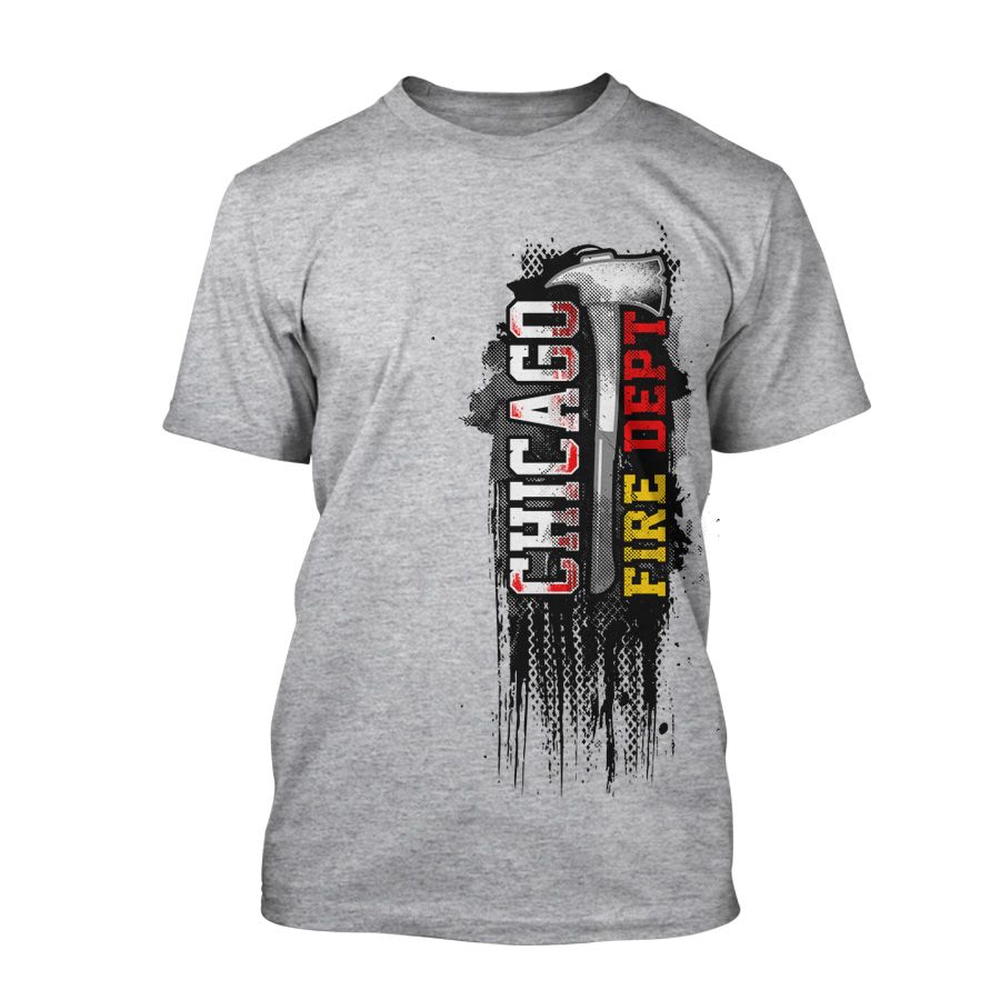 Chicago Fire Dept. - Design T-Shirt in grau