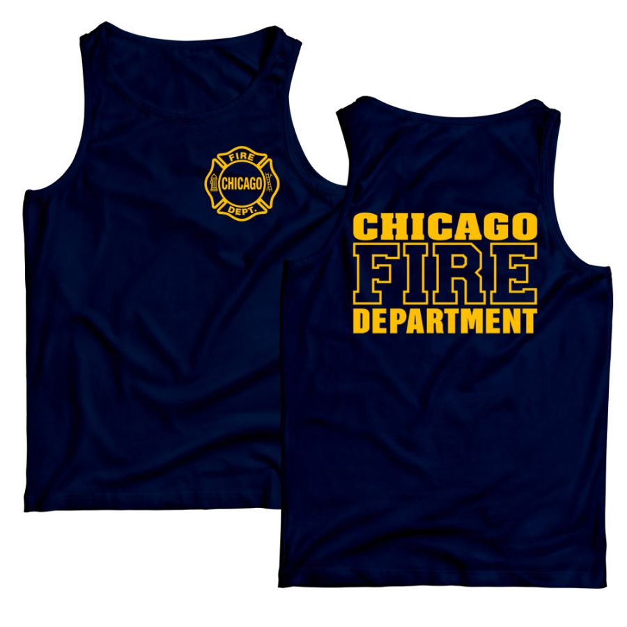 Chicago Fire Dept. - Tanktop (navy/gelb)