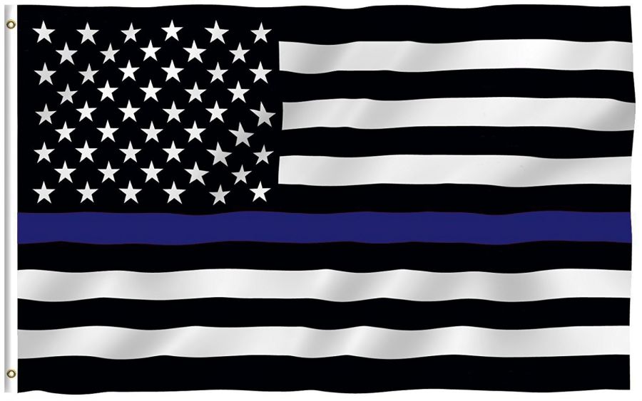 USA Flagge (Blue Line - Police) 150cm x 90cm