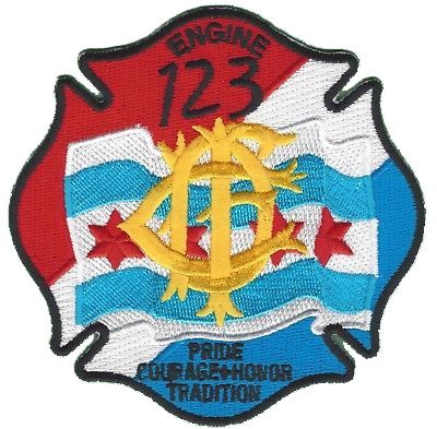 Chicago Fire Dept. - Engine 123 - Patch / Aufnäher