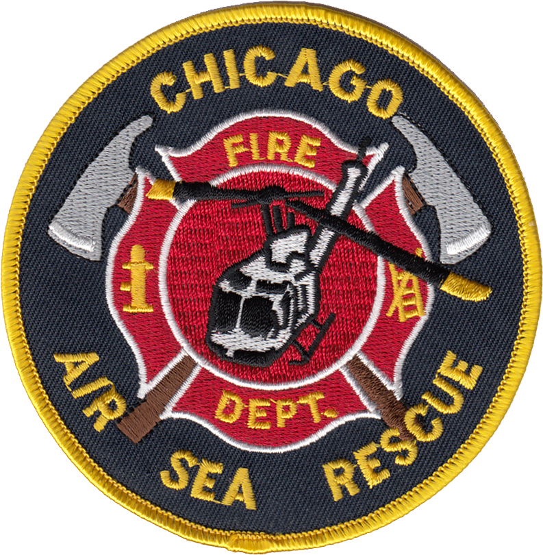 Chicago Fire Dept. - Air Sea Rescue - Patch/Aufnäher