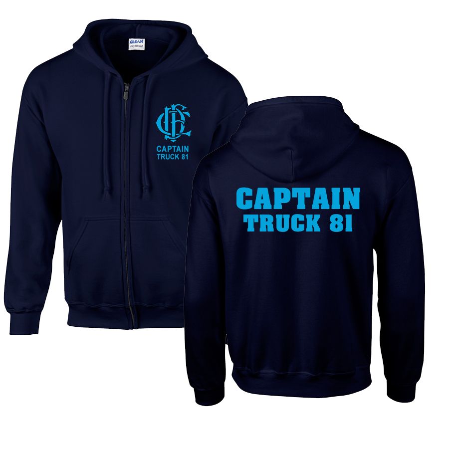 Chicago Fire Dept. - Captain Truck 81 sweat jacket