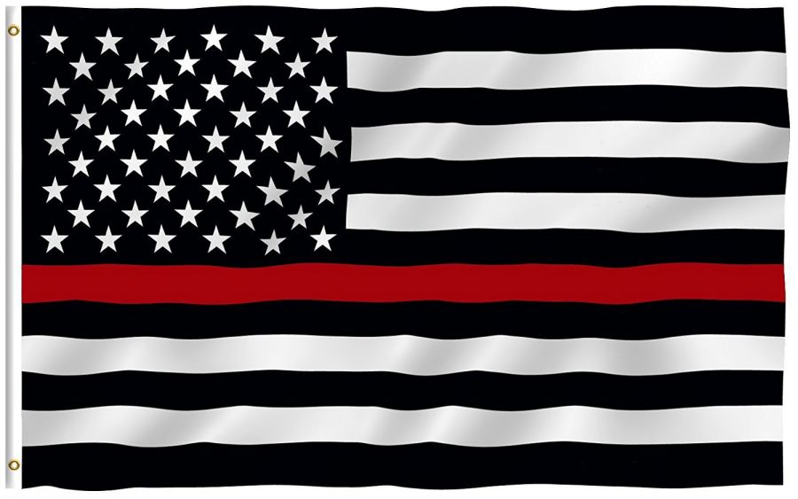 USA Flagge (Red Line - Firefighter) 150cm x 90cm