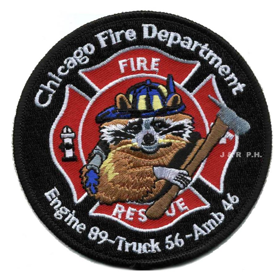 Chicago Fire Dept. - Engine 89, Truck 56, Ambulance 46 - Patch / Aufnäher