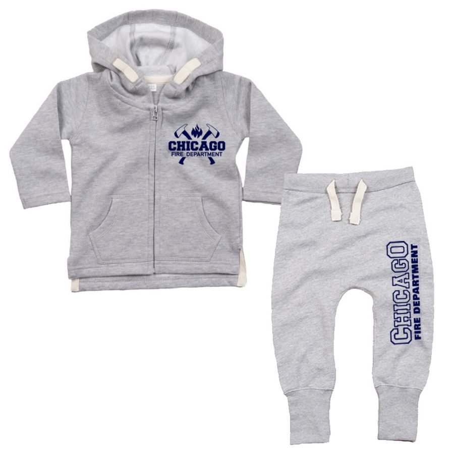 Chicago Fire Dept. - Baby Set Grey