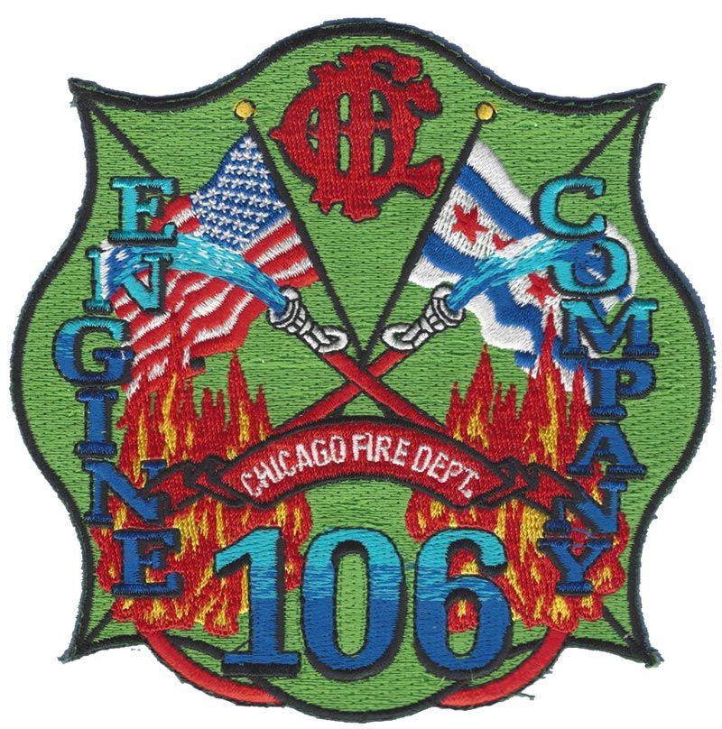 Chicago Fire Dept. - Engine 106 - Patch/Aufnäher